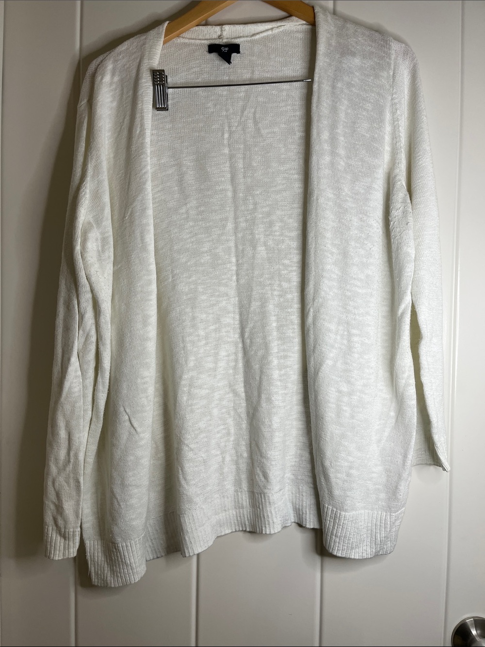GAP Lightweight Open-Front Women's Cardigan in White